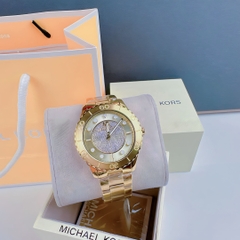 Michael Kors Runway |Nữ Giới |Mặt Đính Đá |Dây Kim Loại Vàng Gold |Máy Pin (Quartz) |Size 40mm
