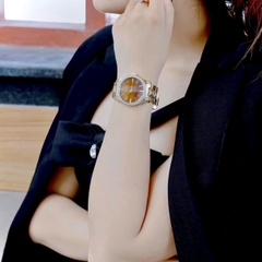 Michael Kors Runway |Nữ Giới |Mặt Nâu |Dây Kim Loại Vàng Gold |Máy Pin (Quartz) |Size 38mm