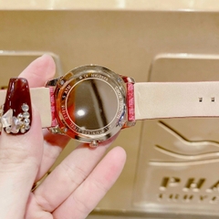 Michael Kors Runway |Nữ Giới |Mặt Tròn |Dây Da Đỏ MK |Máy Pin (Máy Quartz) |Size Lớn 40mm