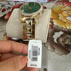 Michael Kors Runway |Nữ Giới |Mặt Xanh Lá |Dây Kim Loại Vàng Gold |Máy Pin (Quartz) |Size 38mm