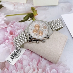 Michael Kors Lexington |Nam Giới |Mặt Full Đá |Dây Kim Loại Silver |Máy Pin |Size Lớn 44mm