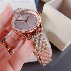 Michael Kors Lexington |Nữ Giới |Mặt Trắng |Dây Kim Loại Rose Gold |Máy Pin (Quartz) |Size 36mm