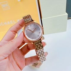 Michael Kors Lexington |Nữ Giới |Mặt Trắng |Dây Kim Loại Rose Gold |Máy Pin (Quartz) |Size 36mm
