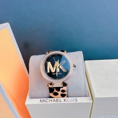 Michael Kors Parker |Nữ Giới |Mặt Đen |Dây Da Beo |Máy Pin (Quartz) |Size 39mm