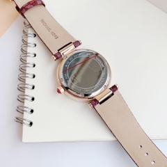 Michael Kors Parker |Nữ Giới |Rose Gold |Dây Da Đỏ |Máy Pin (Quartz) |Size 39mm