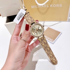 Michael Kors Parker |Nữ Giới |Vàng Gold |Dây Da Nâu |Máy Pin (Quartz) |Size 39mm