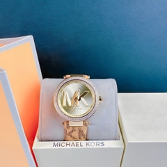 Michael Kors Parker |Nữ Giới |Vàng Gold |Dây Da Nâu |Máy Pin (Quartz) |Size 39mm
