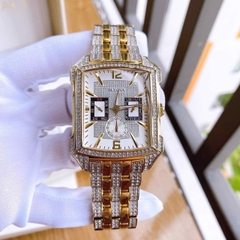 Bulova Octava |Nam Giới |Mặt Chữ Nhật |Demi Vàng Gold |Máy Pin (Máy Quartz) |Size 36x42mm