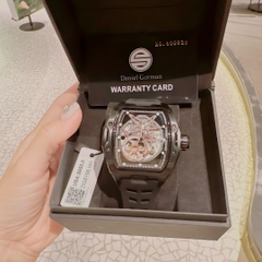 Daniel Gorman Mặt Oval |Nam Giới |Dây Silicone Đen |Máy Cơ (Automatic) |Size Lớn 45x53mm