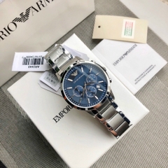 Emporio Armani Mặt Tròn |Mặt Xanh |Nam Giới |Dây Kim Loại |Máy Pin (Quartz) |Size 42mm