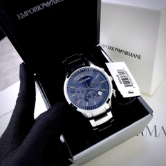 Emporio Armani Mặt Tròn |Mặt Xanh |Nam Giới |Dây Kim Loại |Máy Pin (Quartz) |Size 42mm
