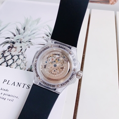 Hanboro Silicone Trong Suốt |Nam Giới |Mặt Lục Giác |Máy Cơ (Automatic) |Size 42mm