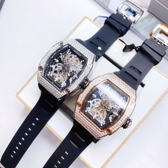 Hanboro Big Bang |Nam Giới |Mặt Oval |Đá Trắng Silver |Máy Cơ (Automatic) |Size 40x48mm