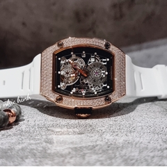Hanboro Dây Silicone |Rose Gold |Nam Giới |Mặt Oval |Máy Cơ (Automatic) |Size 40x48mm