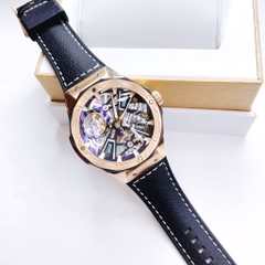 Hanboro Skeleton |Rose Gold |Nam Giới |Dây Cao Su |Máy Lộ Cơ (Automatic) |Size 45mm