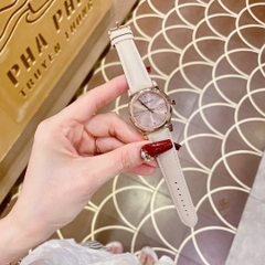 Burberry The City |Nữ Giới |Rose Gold |Đính Đá |Dây Da Nude |Máy Pin (Quartz) |Size 34mm