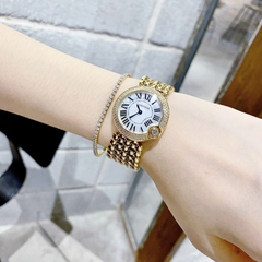 Cartier Ballon Bleu |Nữ Giới |Dây Kim Loại |Vàng Full Gold |Máy Pin (Quartz) |Size 33mm