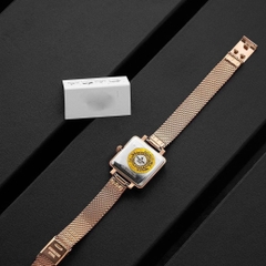 Coach Cass Hoa Trà |Nữ Giới |Mặt Vuông Full Rose Gold |Máy Pin (Quartz) |Size Nhỏ 22mm