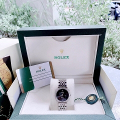 Rolex Cellini |Nữ Giới |Mặt Vuông Đen |Đính Đá |Dây Kim Loại |Máy Pin (Máy Quartz) |Size 33mm