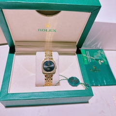 Rolex Cellini |Nữ Giới |Mặt Vuông Đen |Dây Kim Loại Vàng Gold |Máy Pin (Máy Quartz) |Size 33mm