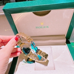 Rolex Cellini |Nữ Giới |Mặt Vuông Đen |Dây Kim Loại Vàng Gold |Máy Pin (Máy Quartz) |Size 33mm
