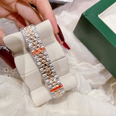Rolex Date Just |Nữ Giới |Mặt Hồng |Niềng Khía |Dây Kim Loại Demi Vàng |Máy Pin (Máy Quartz) |Size 31mm