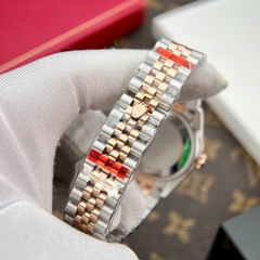 Rolex Date Just |Nữ Giới |Niềng Khía |Mặt Nâu |Dây Kim Loại Demi |Máy Cơ (Automatic) |Size 31mm