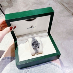 Rolex Date Just |Nữ Giới |Mặt Xám |Đính Đá |Dây Kim Loại Silver |Máy Pin (Máy Quartz) |Size 31mm