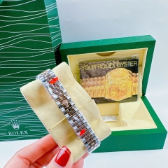 Rolex Niềng Khía |Nữ Giới |Xanh Lá |Dây Kim Loại Demi Rose |Máy Pin (Máy Quartz) |Size 31mm