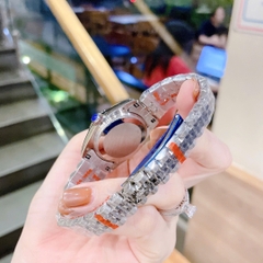 Rolex Date Just |Nữ Giới |Mặt Xanh Rêu |Niềng Khía |Dây Kim Loại Silver |Máy Pin (Máy Quartz) |Size 31mm