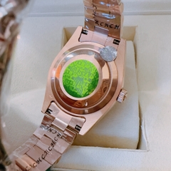 Rolex 2 Lịch |Nam Giới |Mặt Nâu |Niềng Khía |Dây Kim Loại Rose Gold |Máy Cơ (Automatic) |Size 41mm