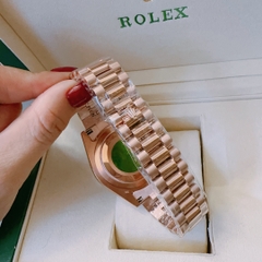 Rolex 2 Lịch |Nam Giới |Mặt Trắng |Niềng Khía |Dây Kim Loại Rose Gold |Máy Cơ (Automatic) |Size 41mm
