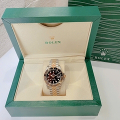 Rolex GMT Master II |Nam Giới |Niềng Số |Dây Kim Loại Demi Vàng |Máy Cơ (Automatic) |Size 40mm