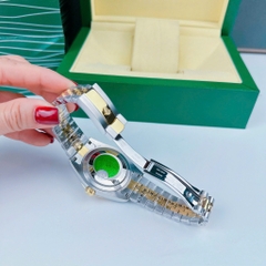 Rolex Niềng Khía |Nam Giới |Mặt Trắng |Dây Kim Loại Demi Vàng |Máy Cơ (Automatic) |Size 41mm