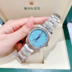 Rolex Oyster Perpetual |Nam Giới |Mặt Xanh Ngọc |Dây Kim Loại Silver |Máy Cơ (Automatic) |Size 41mm