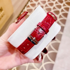 Royal Crown 6 Kim |Nữ Giới |Mặt Đính Đá |Dây Da Đỏ |Máy Pin (Quartz) |Size 34mm