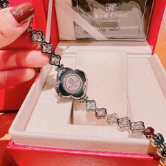 Royal Crown Bông Hoa |Nữ Giới |Mặt Xà Cừ |Vòng Tay Đính Đá Silver |Máy Pin (Quartz) |Size 32mm