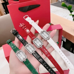 Royal Crown Mặt Chữ Nhật |Nữ Giới |Đính Đá |Dây Da Trắng |Máy Pin (Quartz) |Size 20x30mm