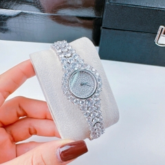 Royal Crown Mặt Full Đá |Nữ Giới |Dây Kim Loại Trắng Silver |Máy Pin (Quartz) |Size 32mm