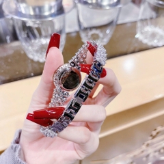 Royal Crown Mặt Full Đá |Nữ Giới |Dây Kim Loại Trắng Silver |Máy Pin (Quartz) |Size 32mm