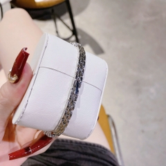Royal Crown Mặt Xà Cừ |Nữ Giới |Đính Pha Lê Trắng |Lắc Tay Silver |Máy Pin (Quartz) |Size 34mm