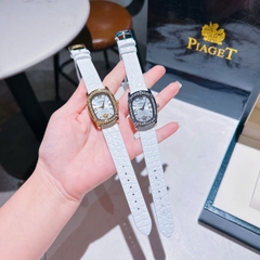 Versace Couture |Nữ Giới |Mặt Chữ Nhật |Silver |Dây Da Trắng |Máy Pin (Quartz) |Size 30x38mm
