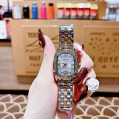 Versace Couture |Nữ Giới |Mặt Chữ Nhật Trắng |Dây Kim Loại Demi Vàng |Máy Pin (Quartz) |Size 30x38mm