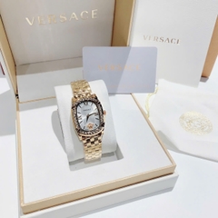 Versace Couture |Nữ Giới |Mặt Chữ Nhật Trắng |Dây Kim Loại Vàng Gold |Máy Pin (Quartz) |Size 30x38mm