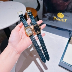 Versace Couture |Nữ Giới |Mặt Chữ Nhật Trắng |Vàng Gold |Dây Da Đen |Máy Pin (Quartz) |Size 30x38mm
