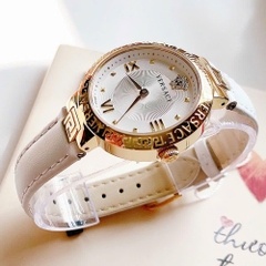 Versace Damenuhr Greca |Nữ Giới |Vàng Gold |Dây Da Màu Trắng |Máy Pin (Quartz) |Size 36mm