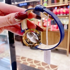 Versace Eon Mặt Trắng |Nữ Giới |Vàng Gold |Dây Da Xanh Dương |Máy Pin (Quartz) |Size 33mm