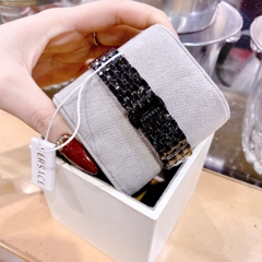 Versace Greca Glass Bracelet |Nữ Giới |Dây Kim Loại Full Đen |Máy Pin (Quartz) |Size 32mm