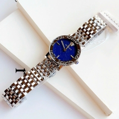 Versace Greca Glass Bracelet |Nữ Giới |Xanh Dương |Dây Kim Loại Silver |Máy Pin (Quartz) |Size 32mm