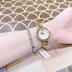 Versace Greca Goddess |Nữ Giới |Mặt Trắng |Dây Kim Loại Vàng Gold |Máy Pin (Quartz) |Size 28mm
